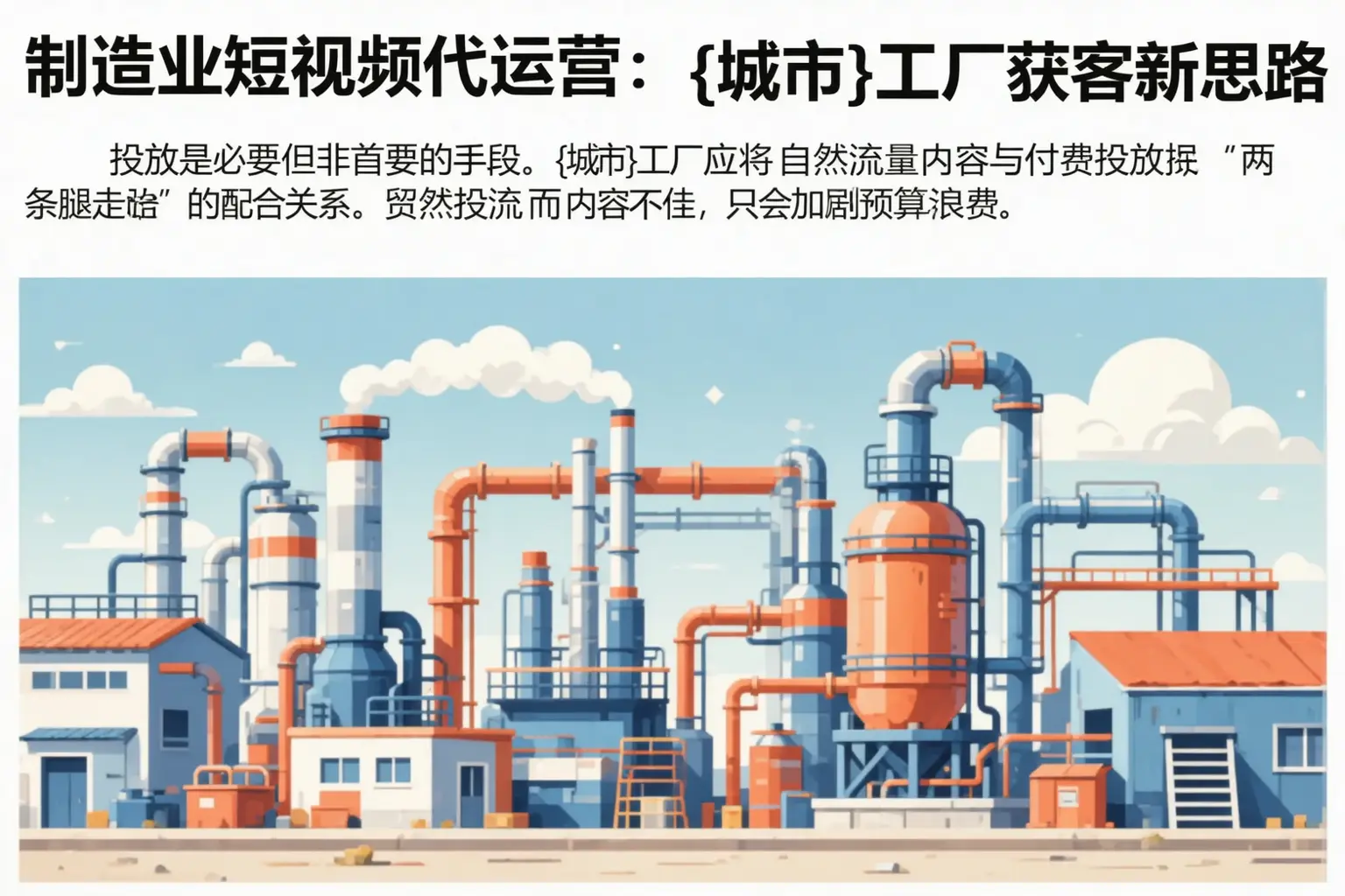 制造业短视频代运营：克孜勒苏工厂获客新思路