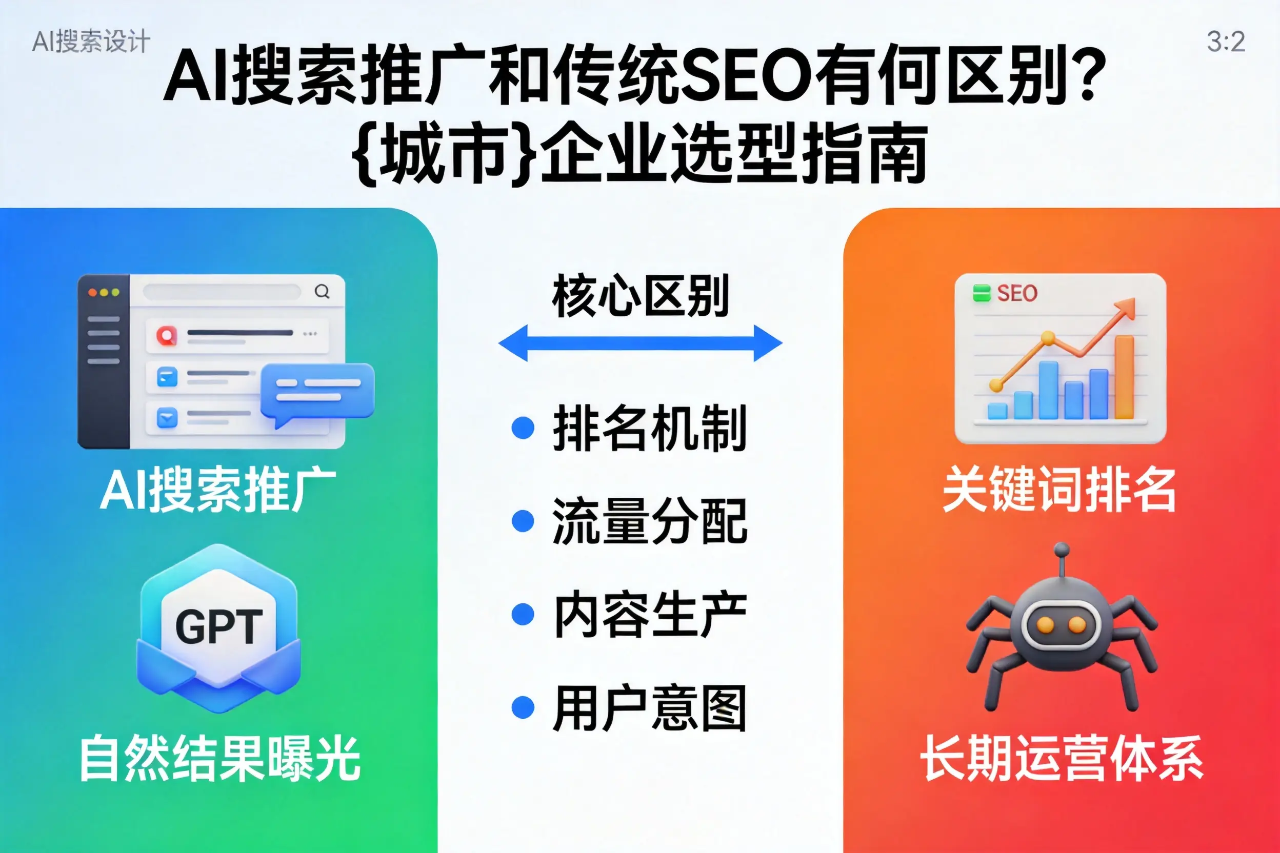 AI搜索推广和传统SEO有何区别？克孜勒苏企业选型指南