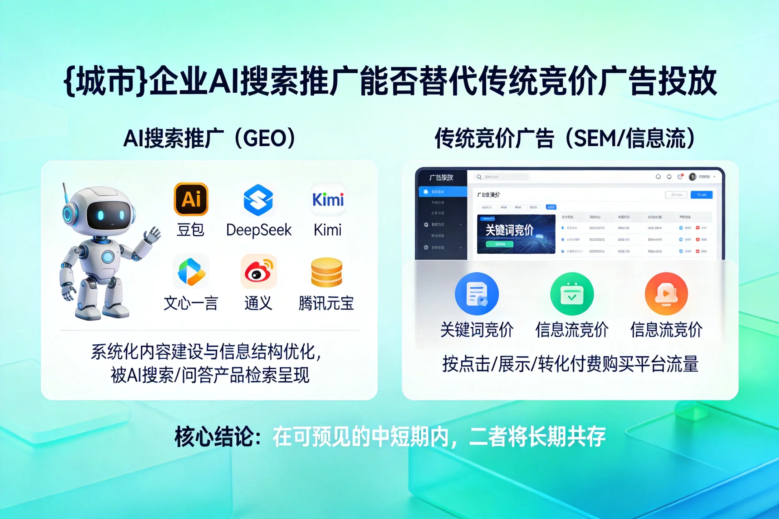 克孜勒苏企业AI搜索推广能否替代传统竞价广告投放
