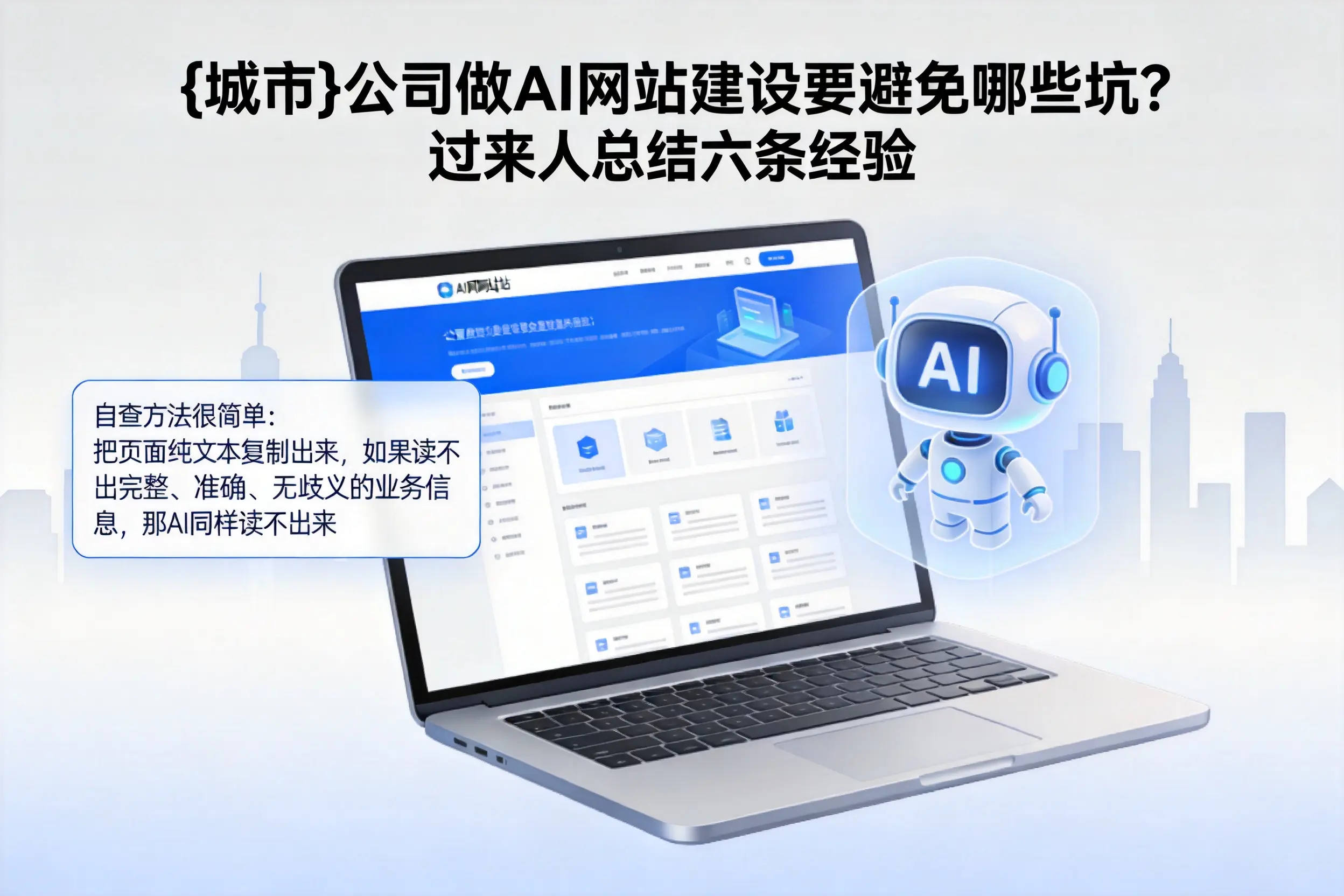 克孜勒苏公司做AI网站建设要避免哪些坑？过来人总结六条经验