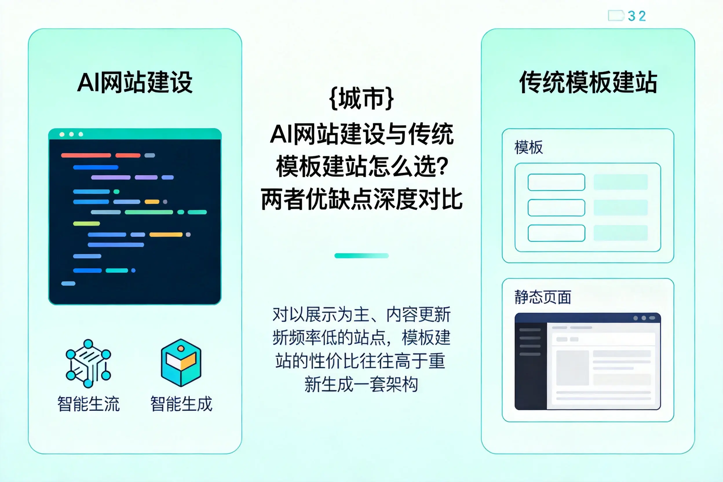 克孜勒苏AI网站建设与传统模板建站怎么选？两者优缺点深度对比