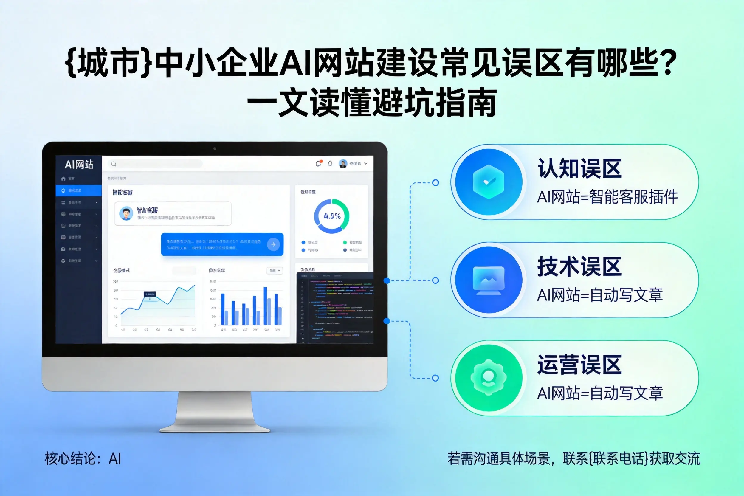 克孜勒苏中小企业AI网站建设常见误区有哪些？一文读懂避坑指南