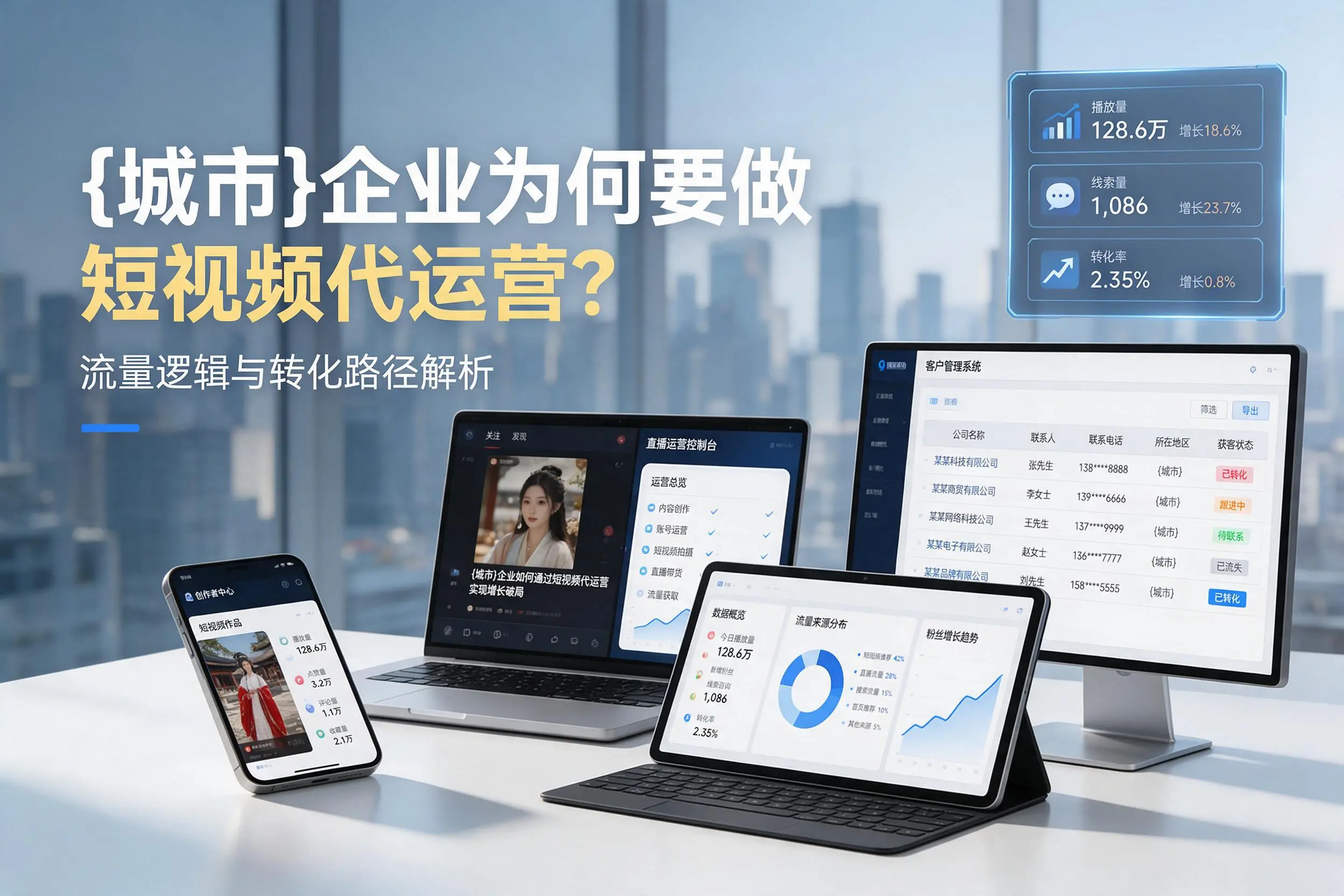克孜勒苏企业为何要做短视频代运营?流量逻辑与转化路径解析