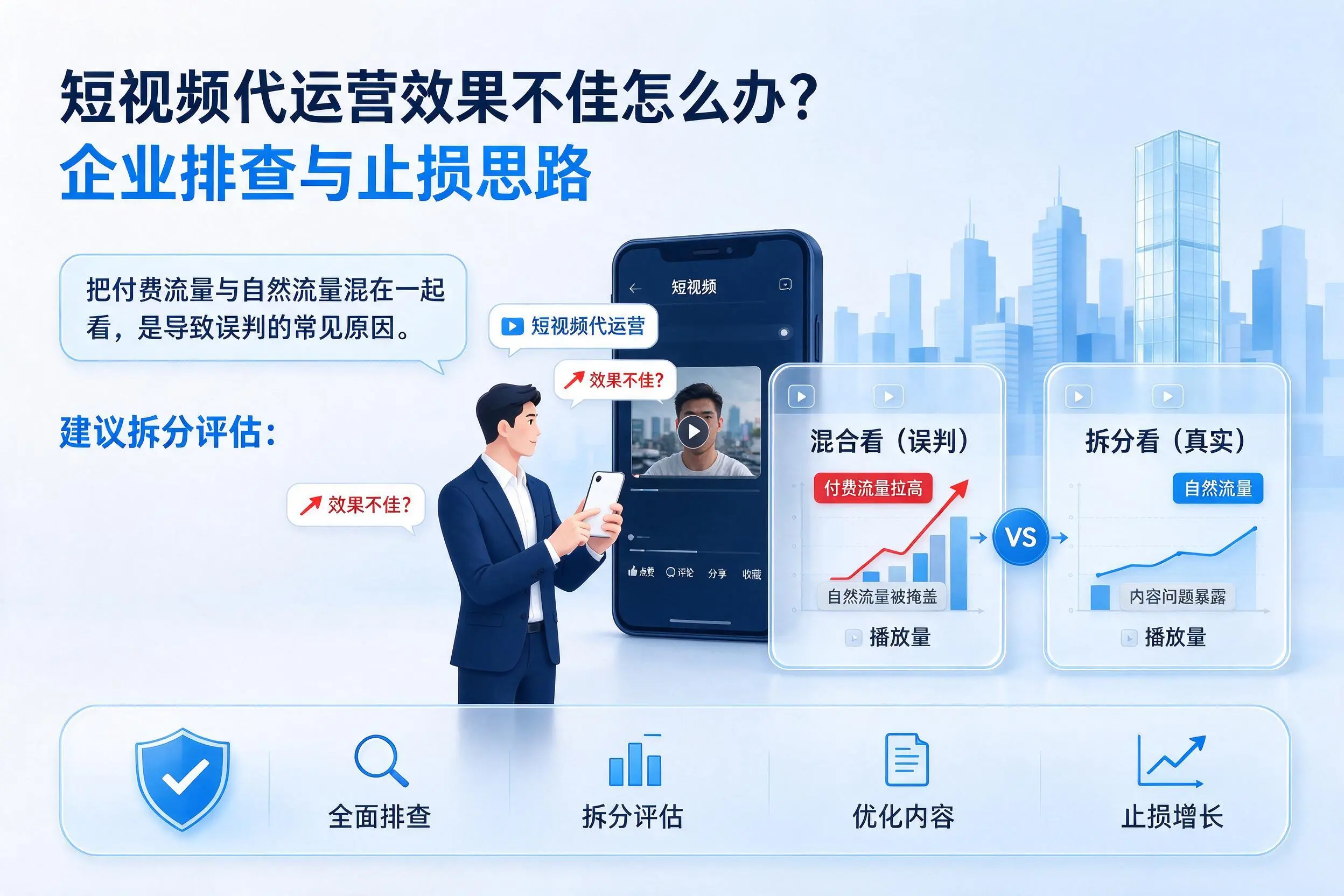 短视频代运营效果不佳怎么办？克孜勒苏企业排查与止损思路