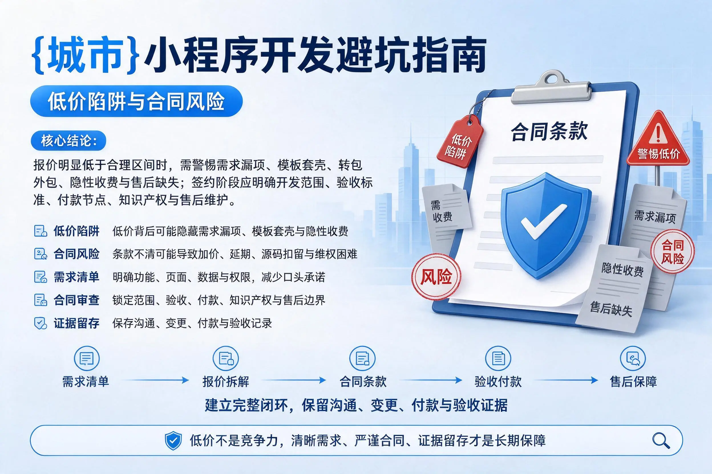 克孜勒苏小程序开发避坑指南:低价陷阱与合同风险