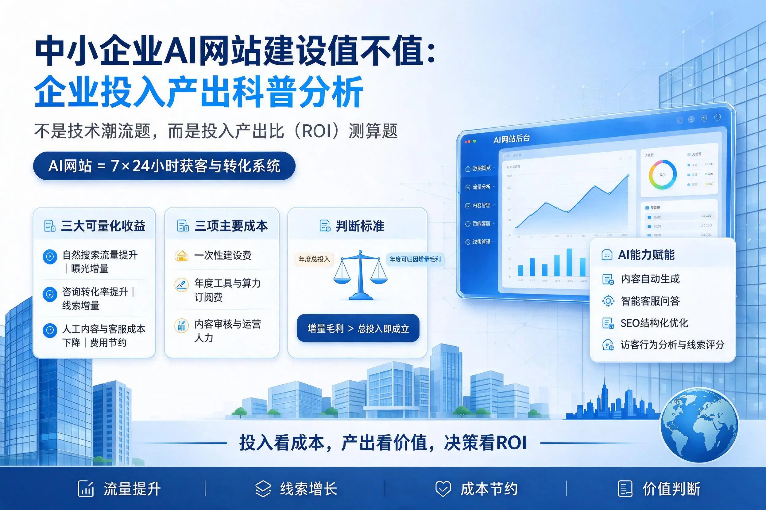 中小企业AI网站建设值不值：克孜勒苏企业投入产出科普分析