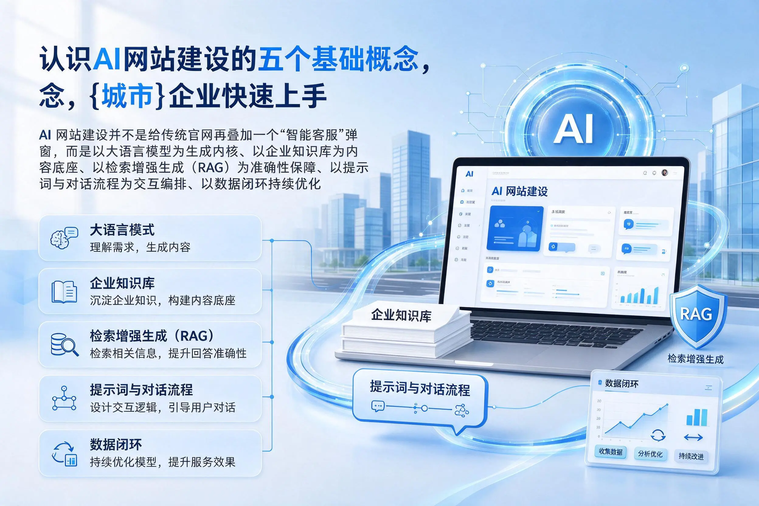 认识AI网站建设的五个基础概念，克孜勒苏企业快速上手