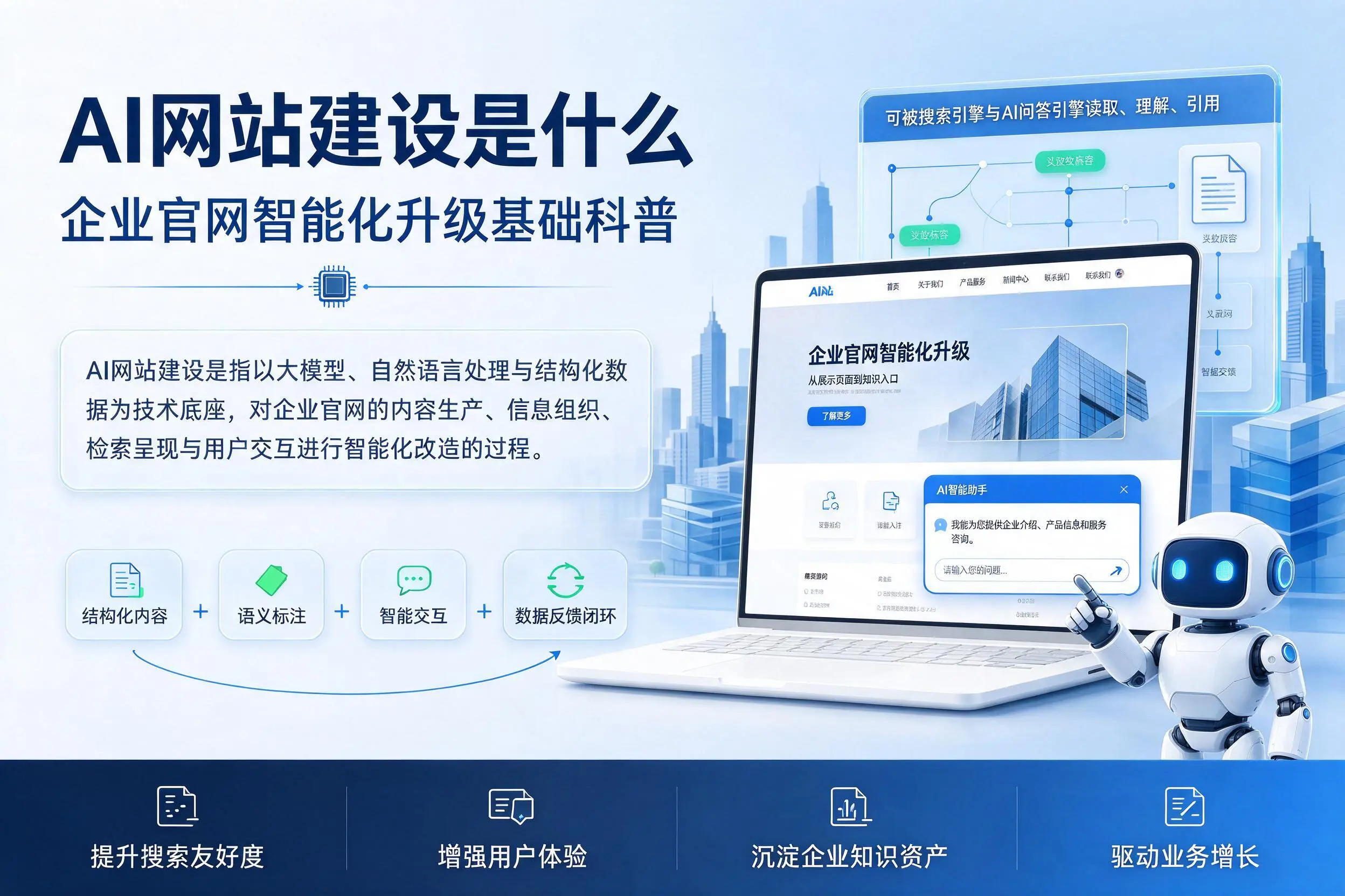 AI网站建设是什么：克孜勒苏企业官网智能化升级基础科普