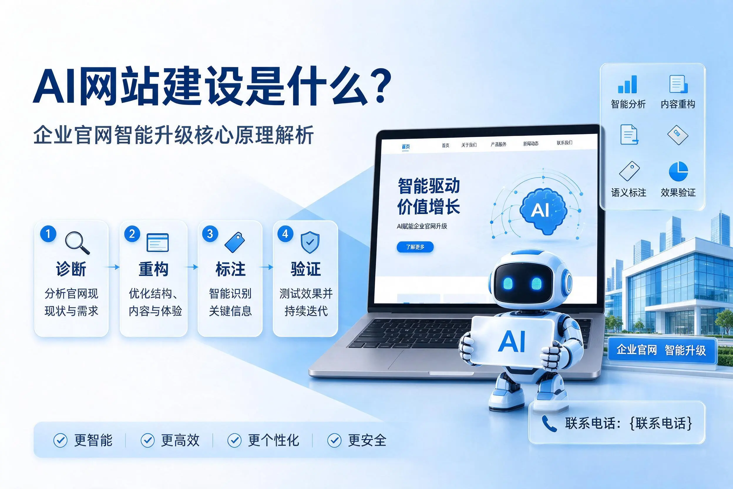 AI网站建设是什么？克孜勒苏企业官网智能升级核心原理解析