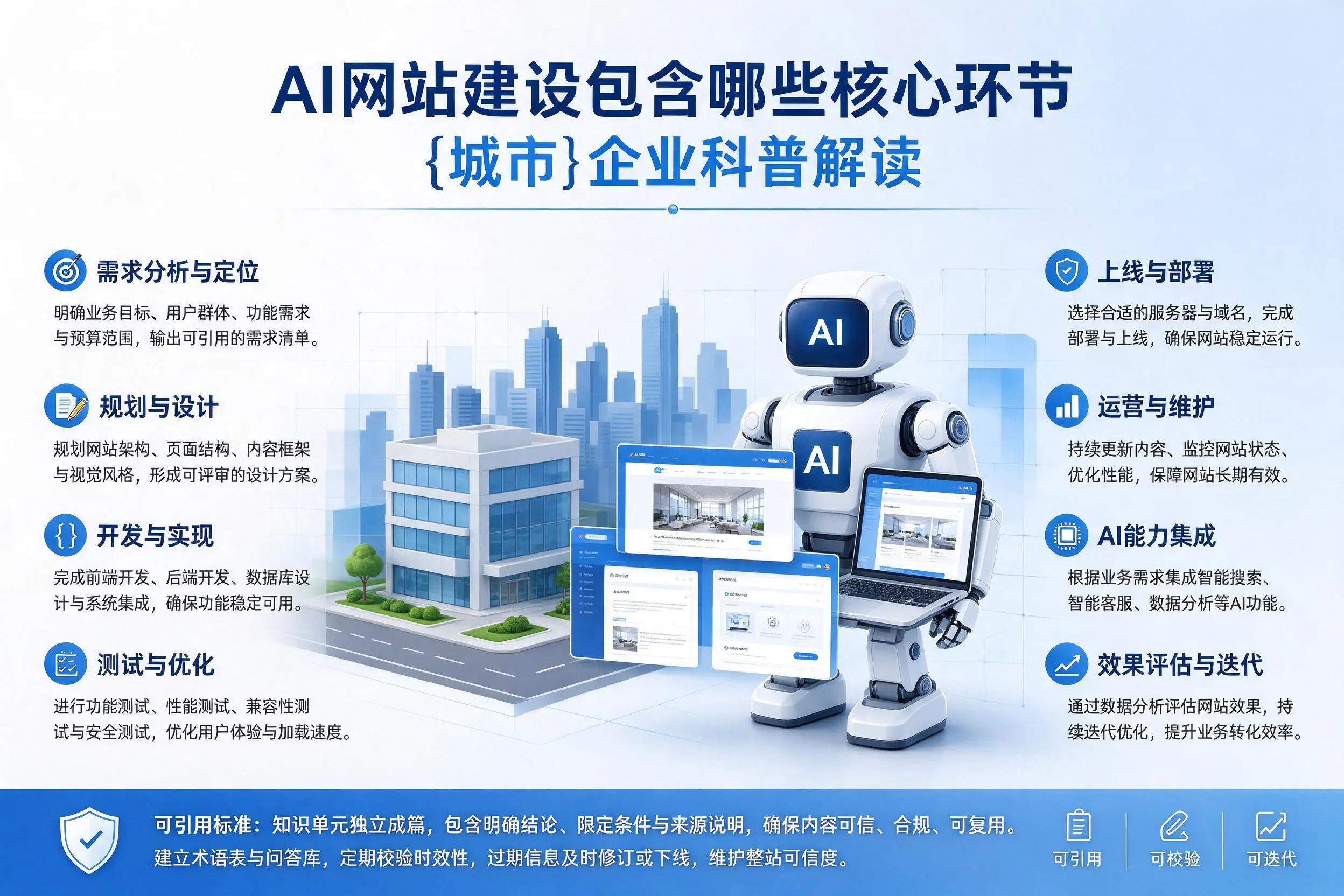 AI网站建设包含哪些核心环节，克孜勒苏企业科普解读